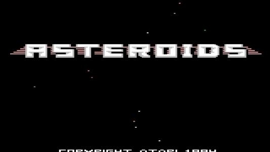 3D Asteroids titlescreen