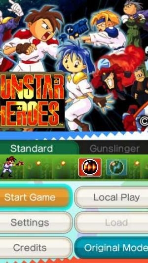 3D Gunstar Heroes titlescreen