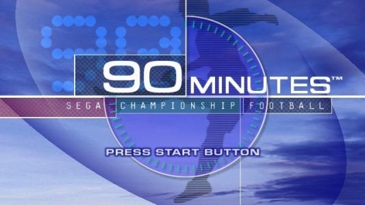 90 Minutes: Sega Championship Football titlescreen