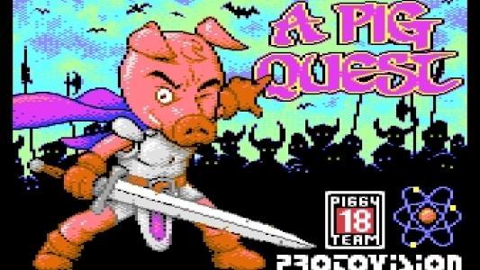 A pig quest titlescreen