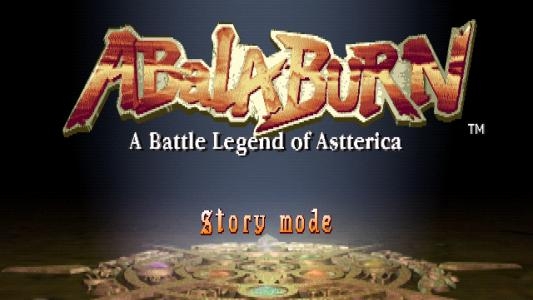 AbalaBurn: A Battle Legend of Astterica titlescreen