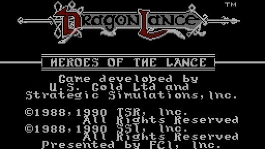 Advanced Dungeons & Dragons: Heroes of the Lance titlescreen