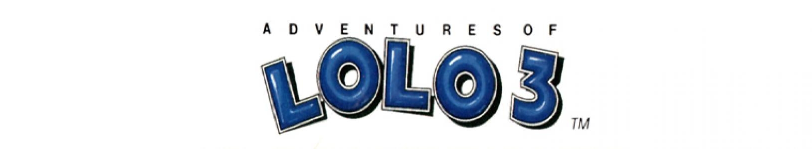 Adventures of Lolo 3 banner