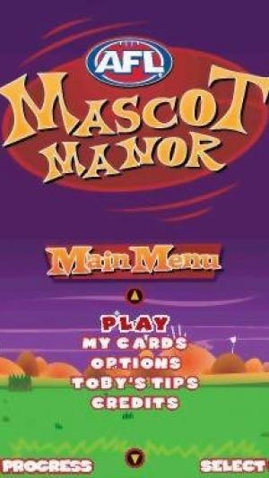 AFL Mascot Manor titlescreen