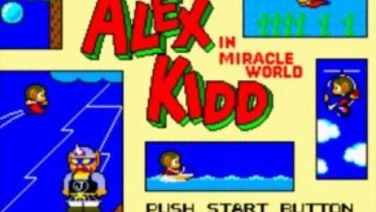 Alex Kidd in Miracle World titlescreen