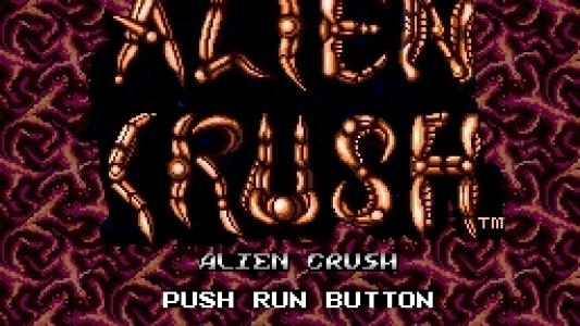 Alien Crush titlescreen