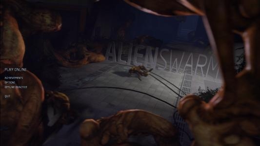 Alien Swarm titlescreen