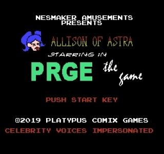 Allison of Astra Starring in PRGE: The Game