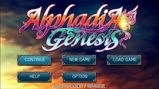 Alphadia Genesis titlescreen