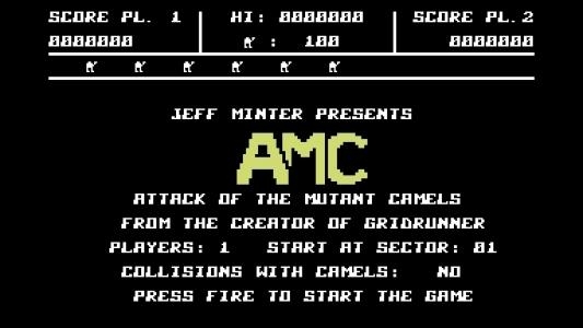 AMC: Advance of the Mega Camels titlescreen