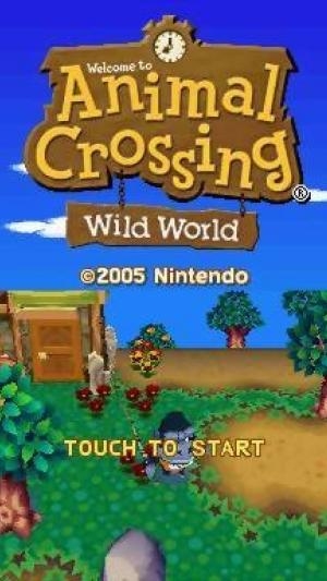 Animal Crossing: Wild World titlescreen