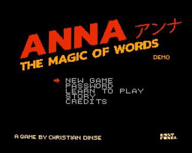 Anna: The Magic of Words titlescreen