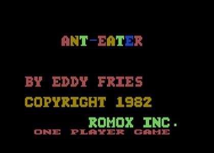 Ant Eater titlescreen