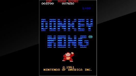 Arcade Archives: Donkey Kong titlescreen