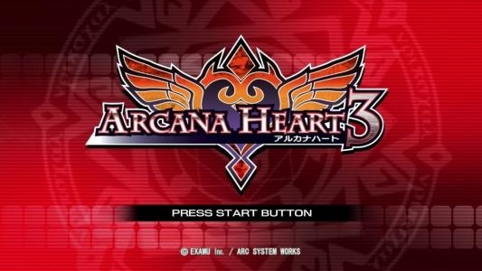 Arcana Heart 3 titlescreen