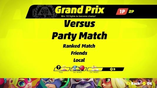 ARMS titlescreen