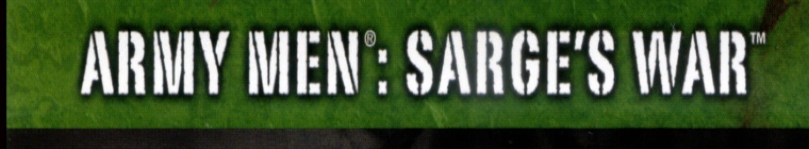 Army Men: Sarge's War banner