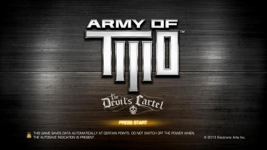 Army of Two: The Devil's Cartel titlescreen