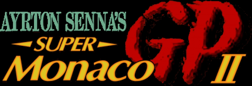 Ayrton Senna's Super Monaco GP II clearlogo