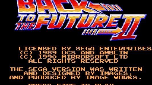 Back to the Future Part II titlescreen
