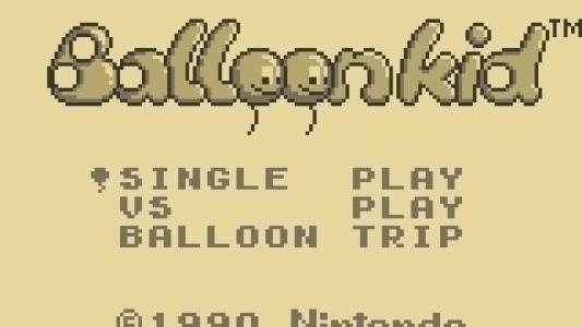 Balloon Kid titlescreen