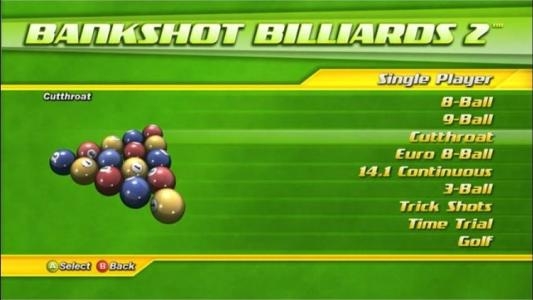 Bankshot Billiards 2 titlescreen