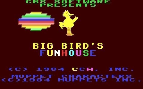 Big Bird's Funhouse titlescreen