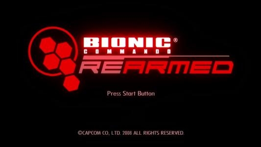 Bionic Commando: Rearmed titlescreen