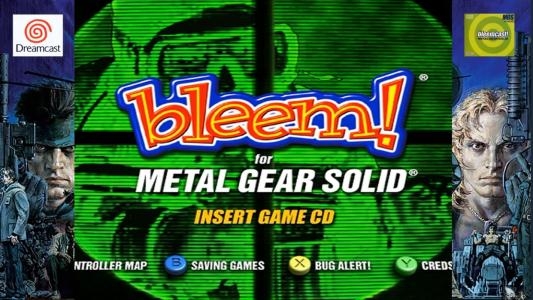 Bleemcast for Metal Gear Solid titlescreen