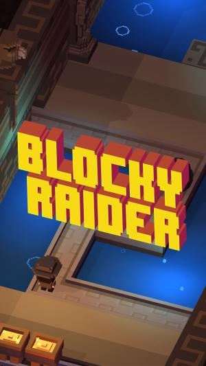 Blocky Raider titlescreen