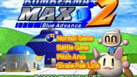 Bomberman Max 2: Blue Advance titlescreen