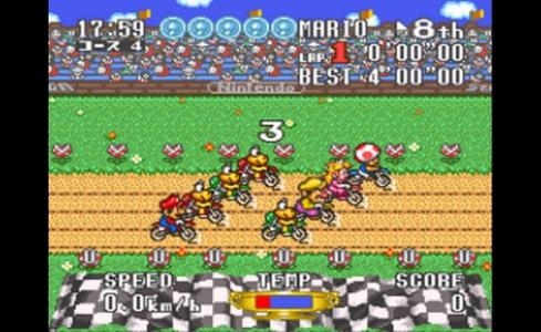 BS Excitebike Bun Bun Mario Battle Stadium screenshot