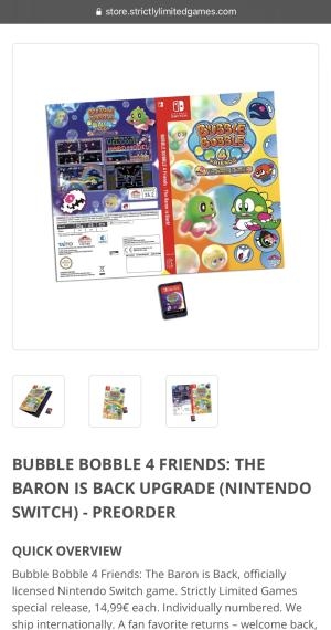 Bubble Bobble 4 Friends: The Baron Is Back Upgrade screenshot