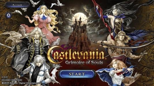Castlevania: Grimoire of Souls titlescreen