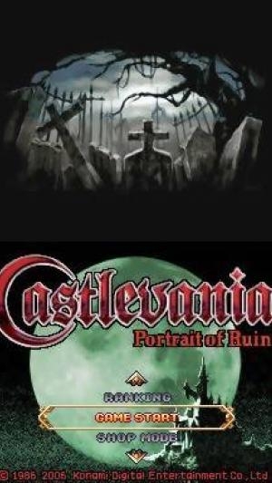 Castlevania: Portrait of Ruin titlescreen