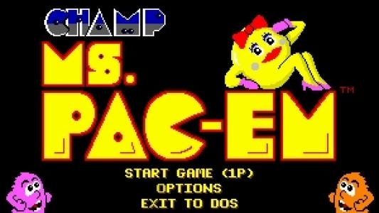 CHAMP Ms. Pac-em titlescreen