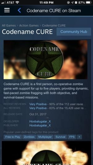 Codename CURE screenshot