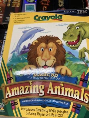 Crayola Magic 3d Coloring Book Amazing Animals