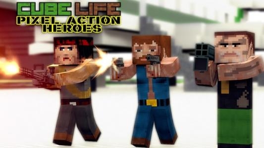 Cube Life: Pixel Action Heroes titlescreen