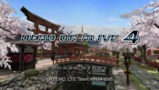 Dead or Alive 4 [Platinum Hits] titlescreen