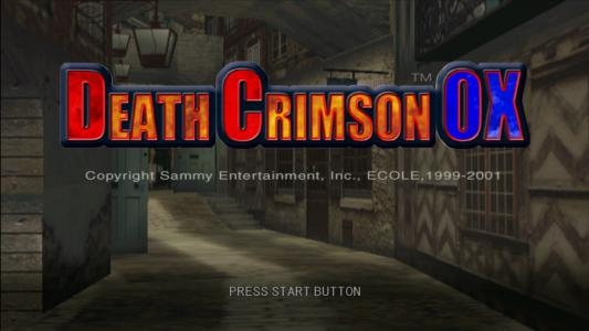 Death Crimson OX titlescreen