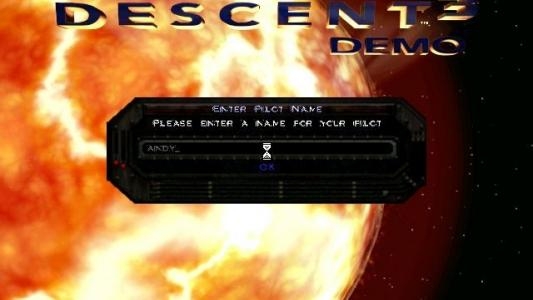 Descent 3 (Sold Out) titlescreen