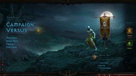 Diablo III Battle Chest titlescreen