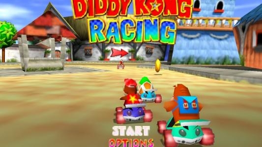 Diddy Kong Racing titlescreen