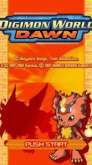Digimon World: Dawn titlescreen