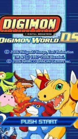 Digimon World DS titlescreen