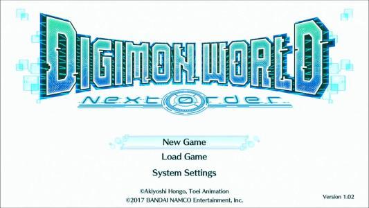 Digimon World - Next Order titlescreen