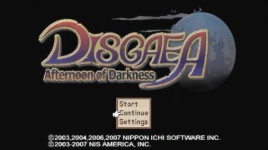 Disgaea: Afternoon of Darkness titlescreen