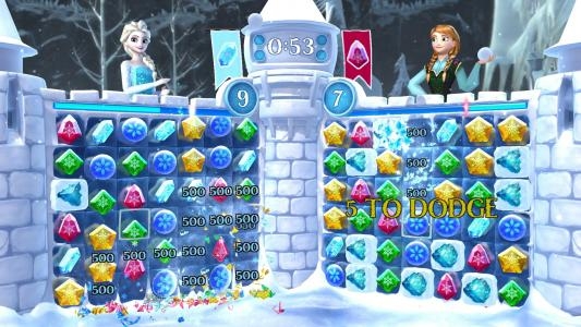 Disney Frozen Free Fall: Snowball Fight screenshot