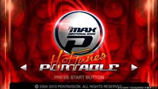 DJ Max Portable Hot Tunes titlescreen